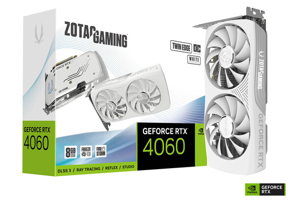 조텍 게이밍 지포스 RTX 4060 8GB 트윈 엣지 OC 화이트 에디션